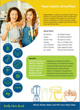Natura Fiber batido en vaso listo para beber con aporte nutritivo