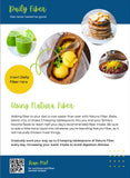 Natura Fiber etiqueta nutricional en detalle para ver información