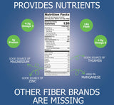 Natura Fiber cucharita y porción para comparar tamaño y dosificación