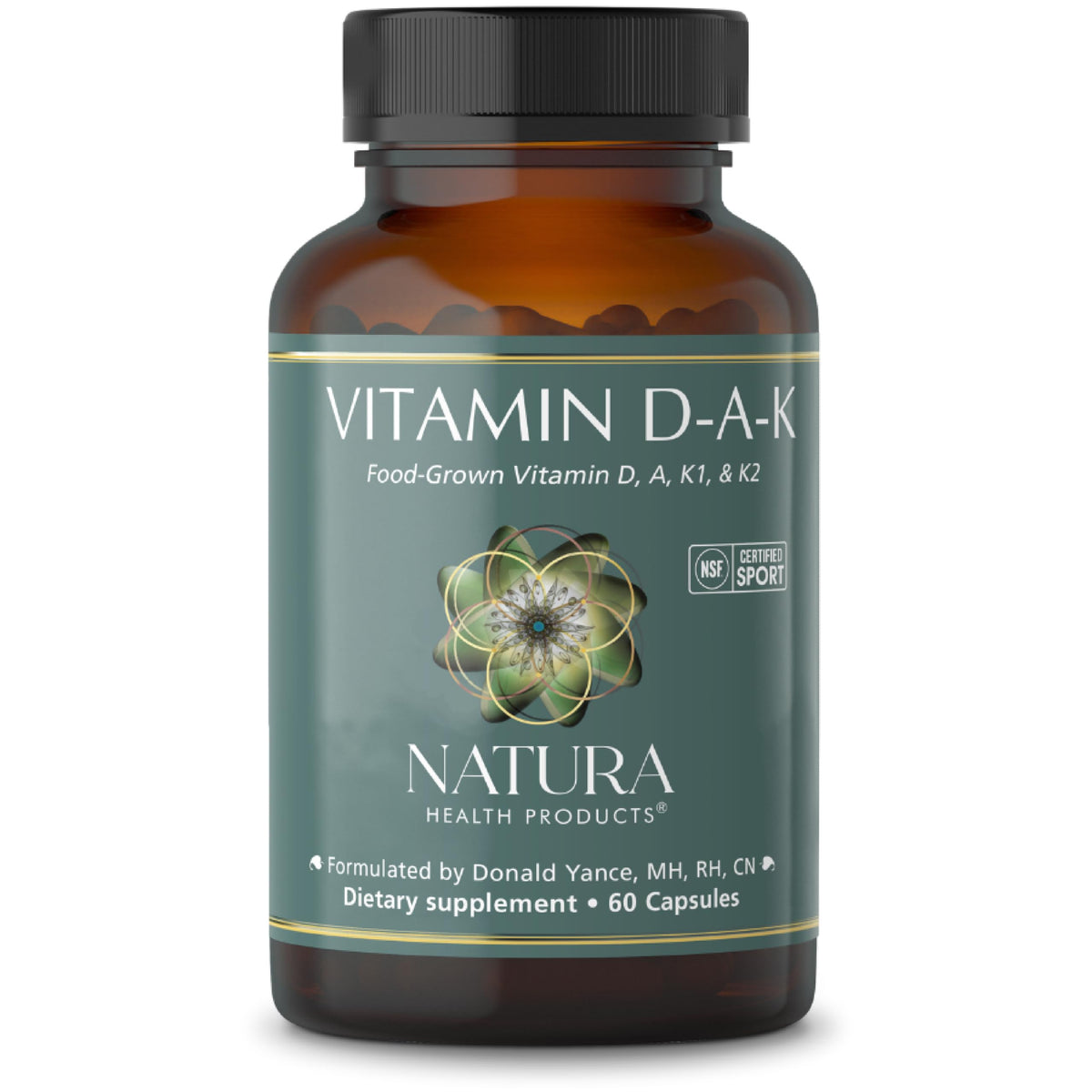 Natura Health Products vista frontal del envase mostrando la dosis y beneficios