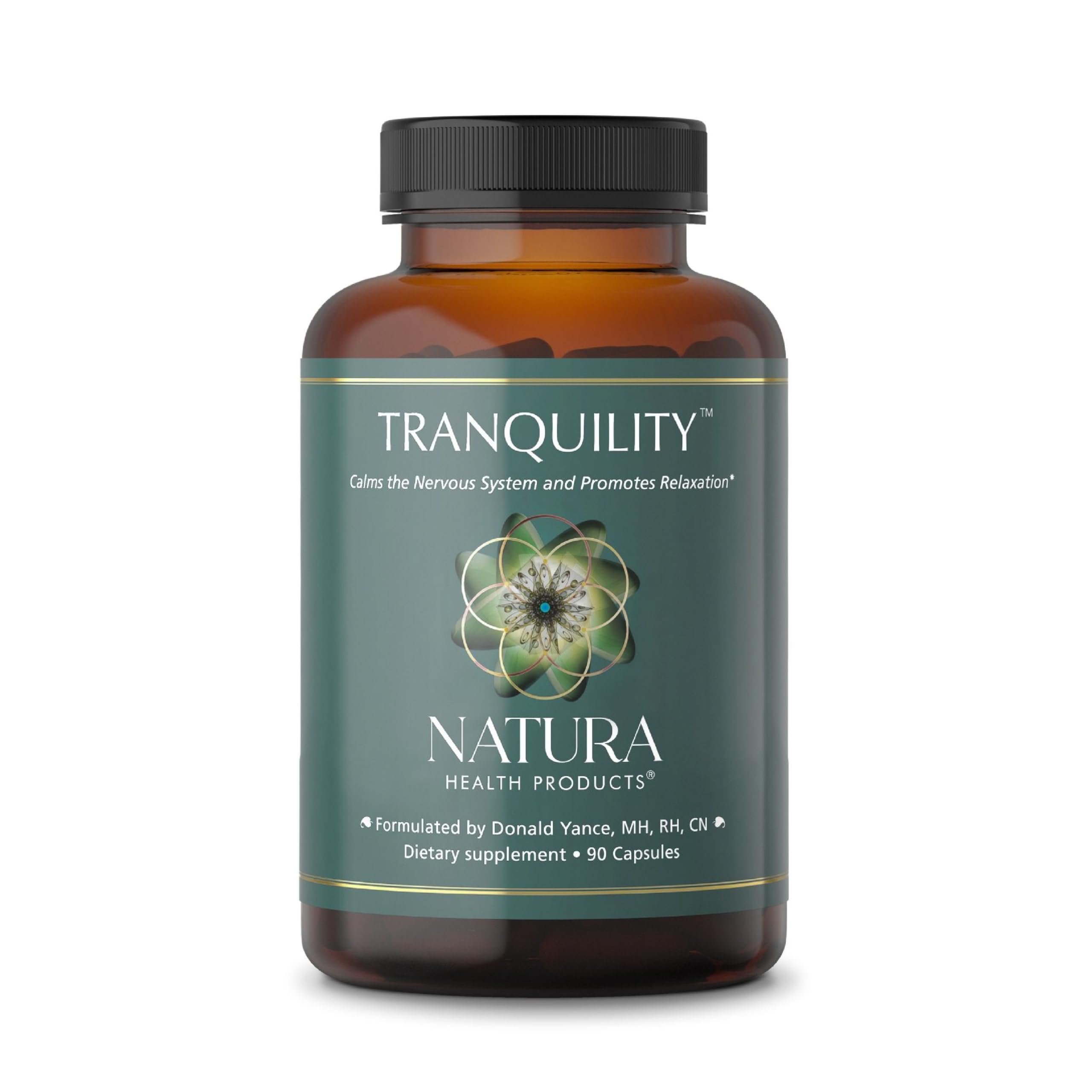 Natura Health Products frasco frontal mostrando etiqueta clara y beneficios