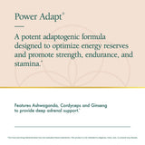 Natura Health Products Power Adapt cápsulas en primer plano que muestran tamaño y textura fácilmente dosificable