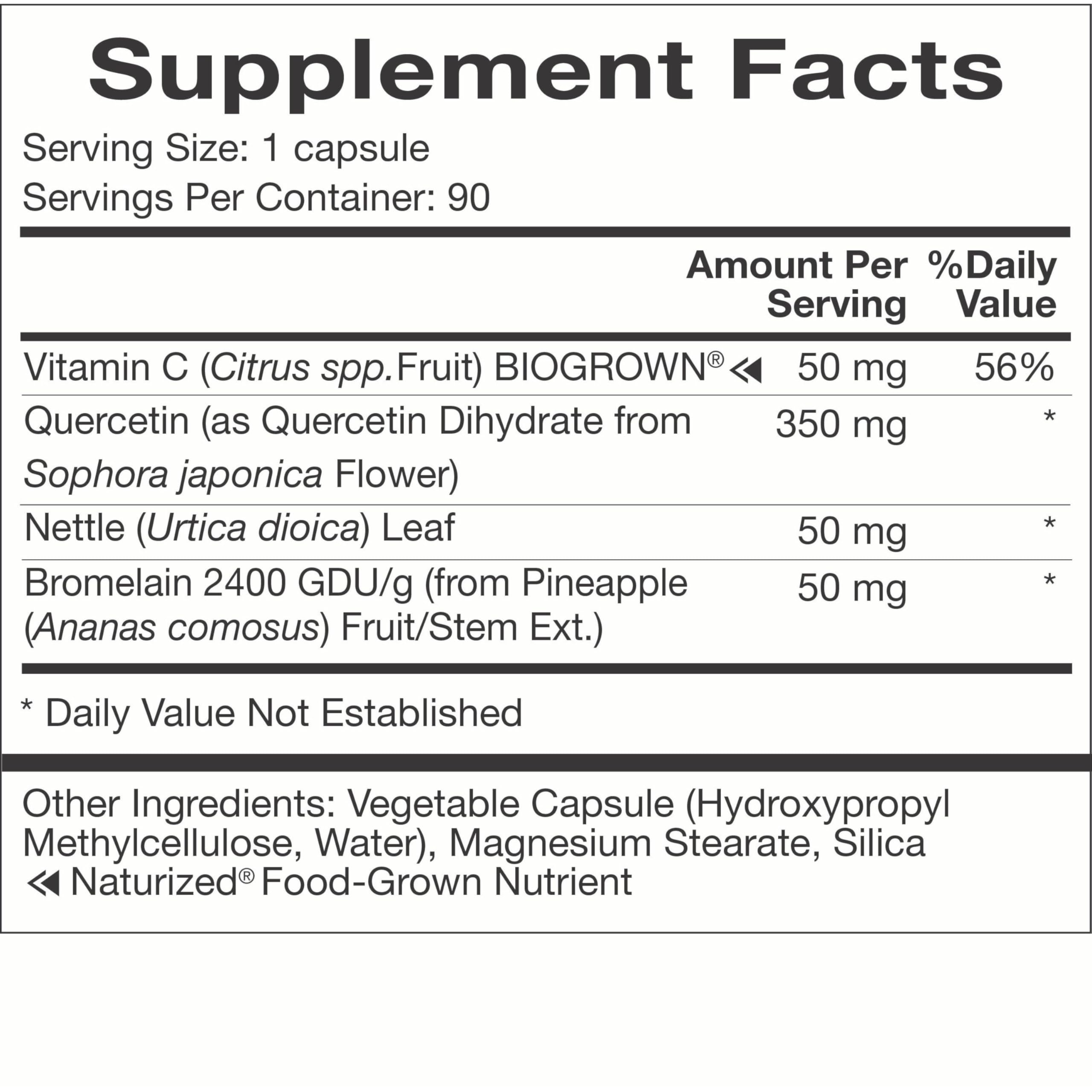 Natura Health Products ilustración bromelina y vitamina C, apoyo sinérgico