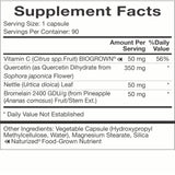 Natura Health Products ilustración bromelina y vitamina C, apoyo sinérgico