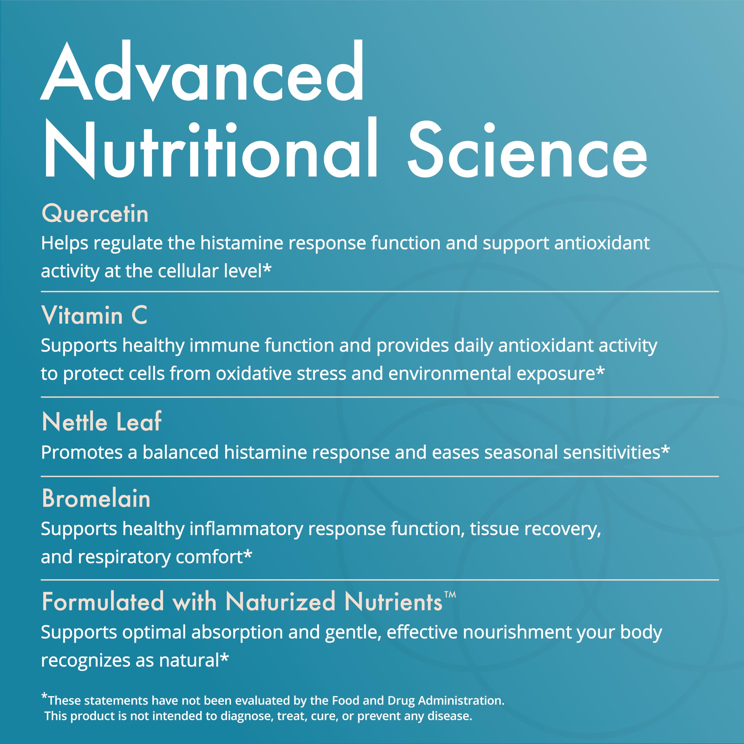Natura Health Products etiqueta con ingredientes y control de calidad