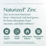 Natura Health Products etiqueta nutricional enfatizando pureza y sin alérgenos