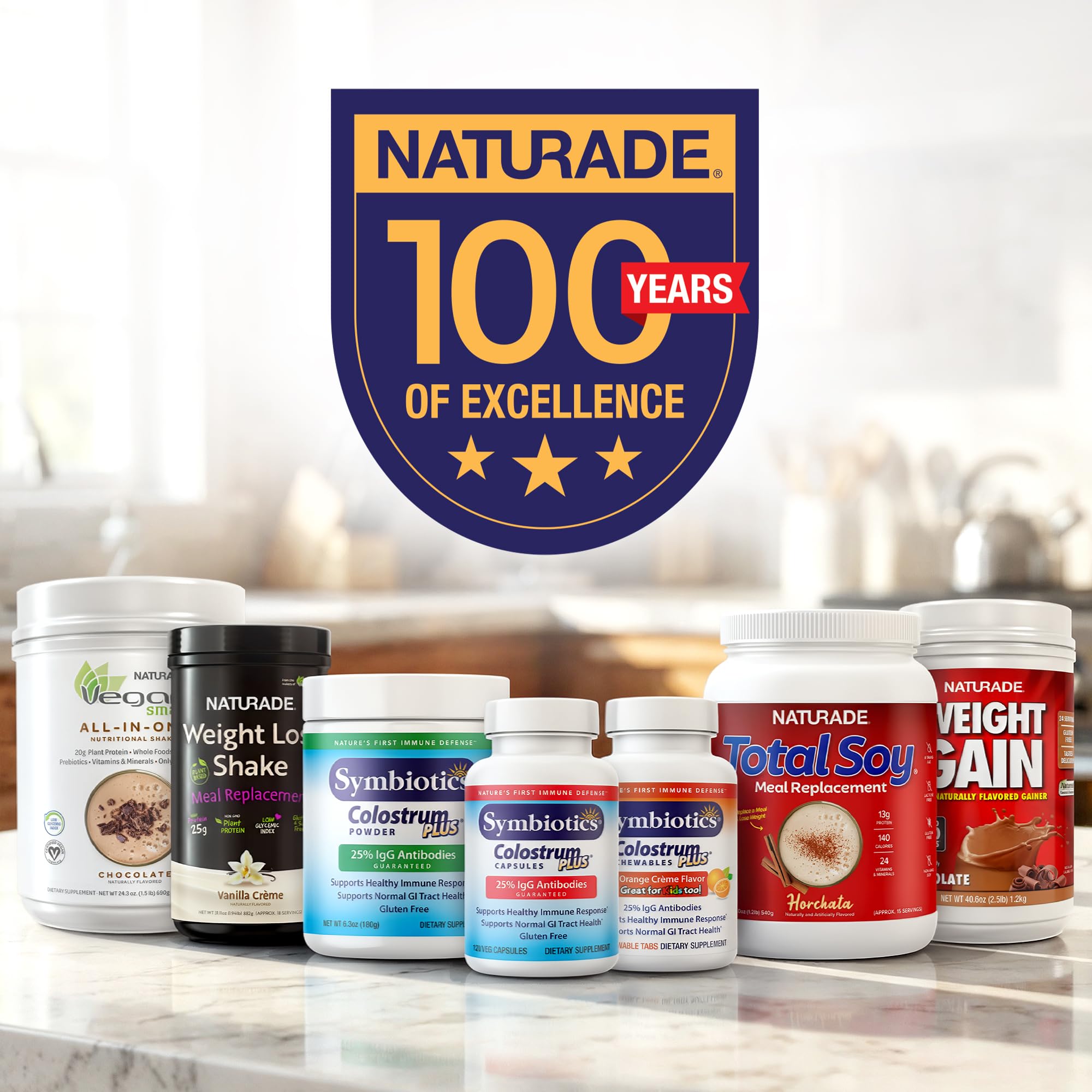 Naturade etiqueta nutricional en primer plano muestra vitaminas y macros