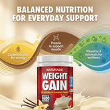 Naturade etiqueta nutricional detallada con vitaminas y minerales