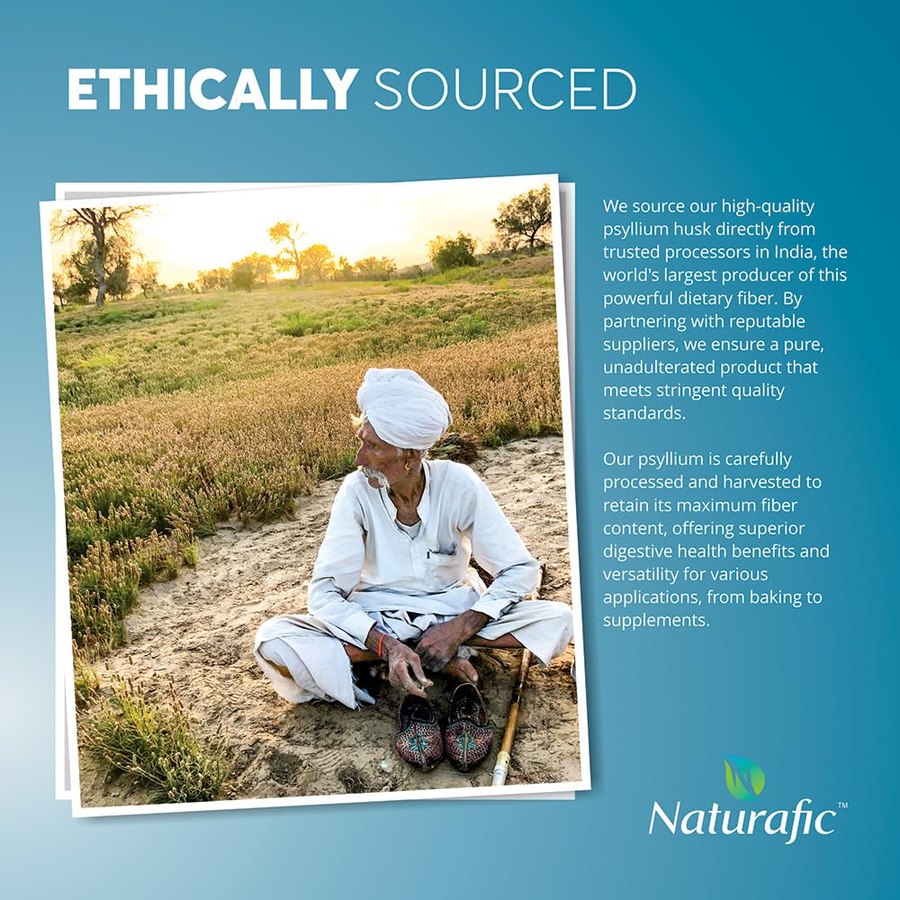Naturafic psyllium añadido a comida de mascota con apoyo de fibra segura
