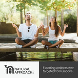 Natural Approach sello de fabricación cGMP/NSF transmitiendo confianza en calidad