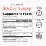 Natural Approach etiqueta nutricional legible para verificar dosificación