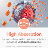 Natural Approach ingredientes dispuestos: quercetina, bromelina, vitamina C