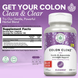 Natural Balance Colon Clenz cápsulas en primer plano, textura clara para fácil ingestión