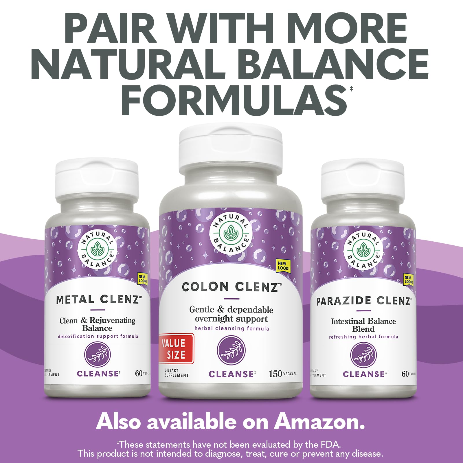 Natural Balance Colon Clenz vista superior del contenido para valorar cantidad y ahorro