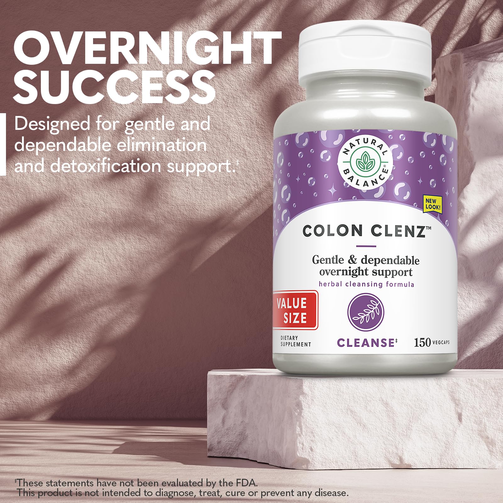 Natural Balance Colon Clenz etiqueta con información y beneficios de calidad