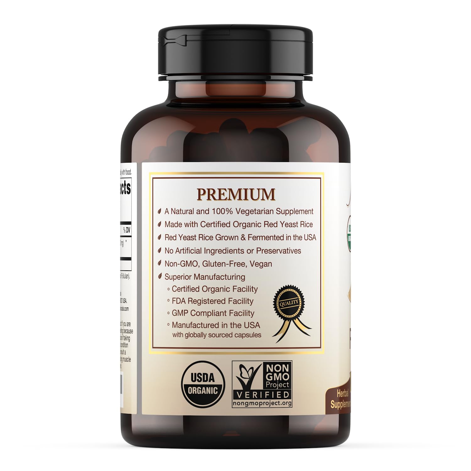 Natural Choice Botanicals frasco y cápsulas en mesa de cocina, sugerencia de uso diario