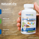 Natural Cure Labs cápsula detalle de textura y fácil ingestión