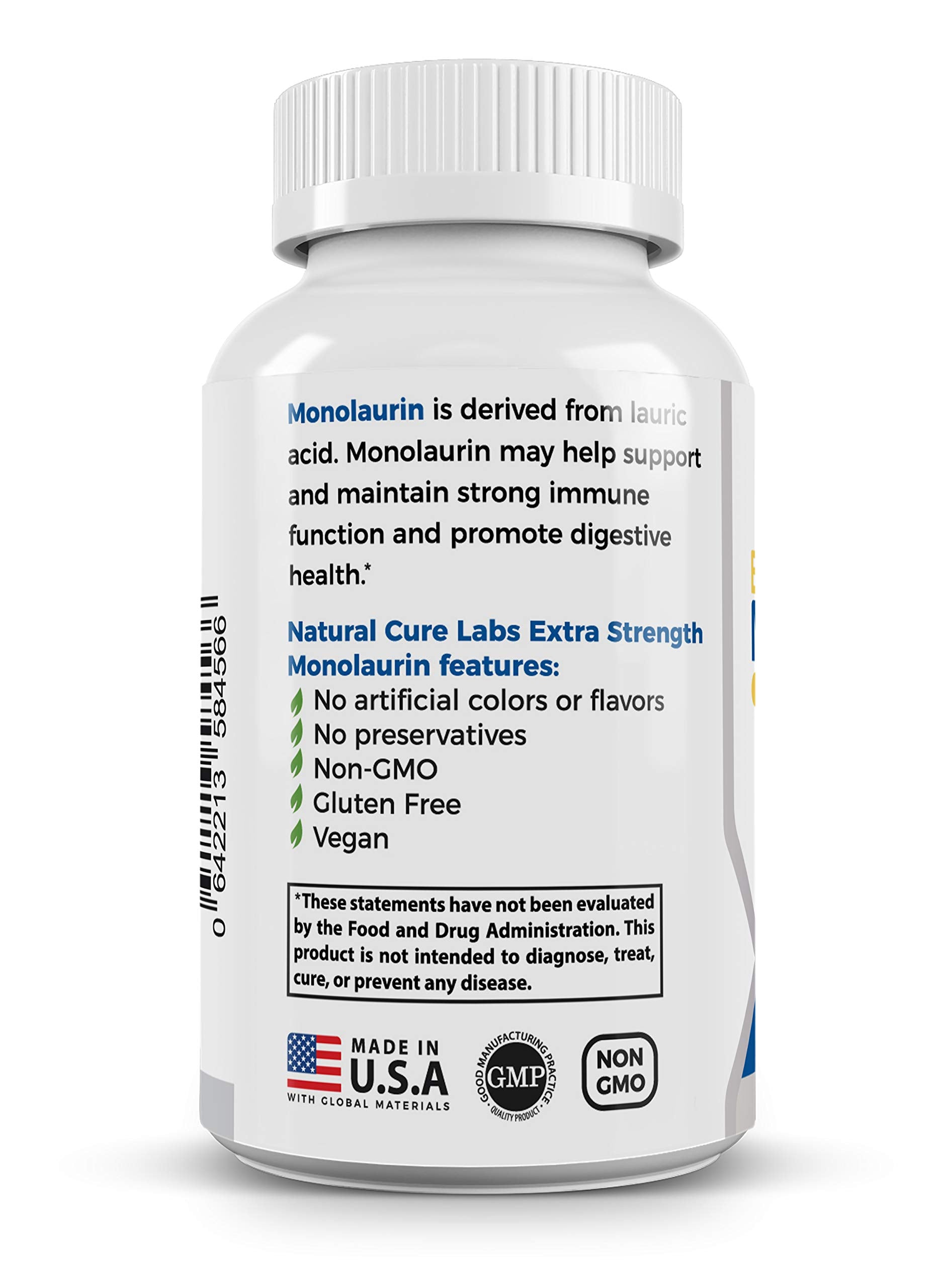 Natural Cure Labs sello GMP en etiqueta que resalta control de calidad