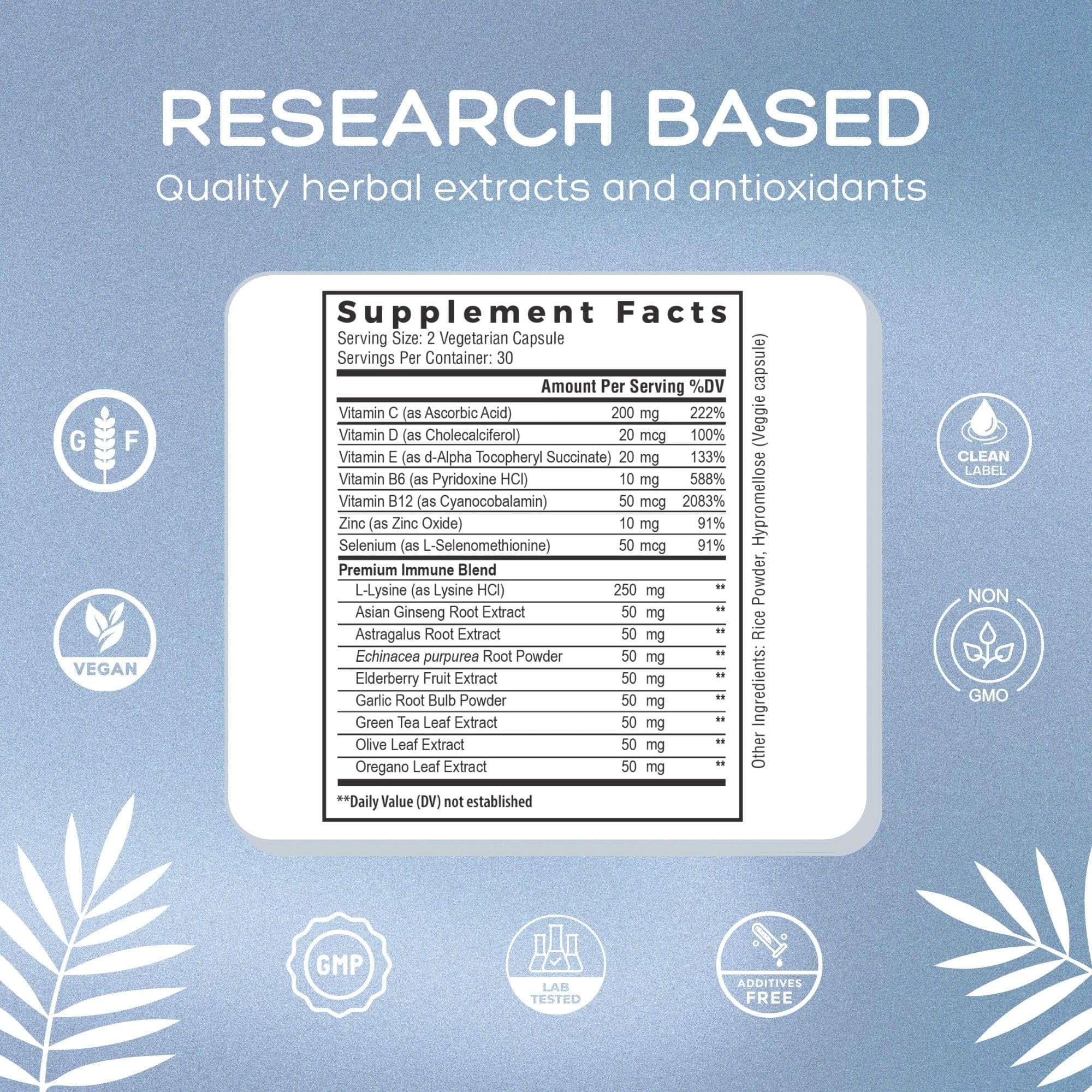 Natural Cure Labs tapa y cierre hermético para conservación segura