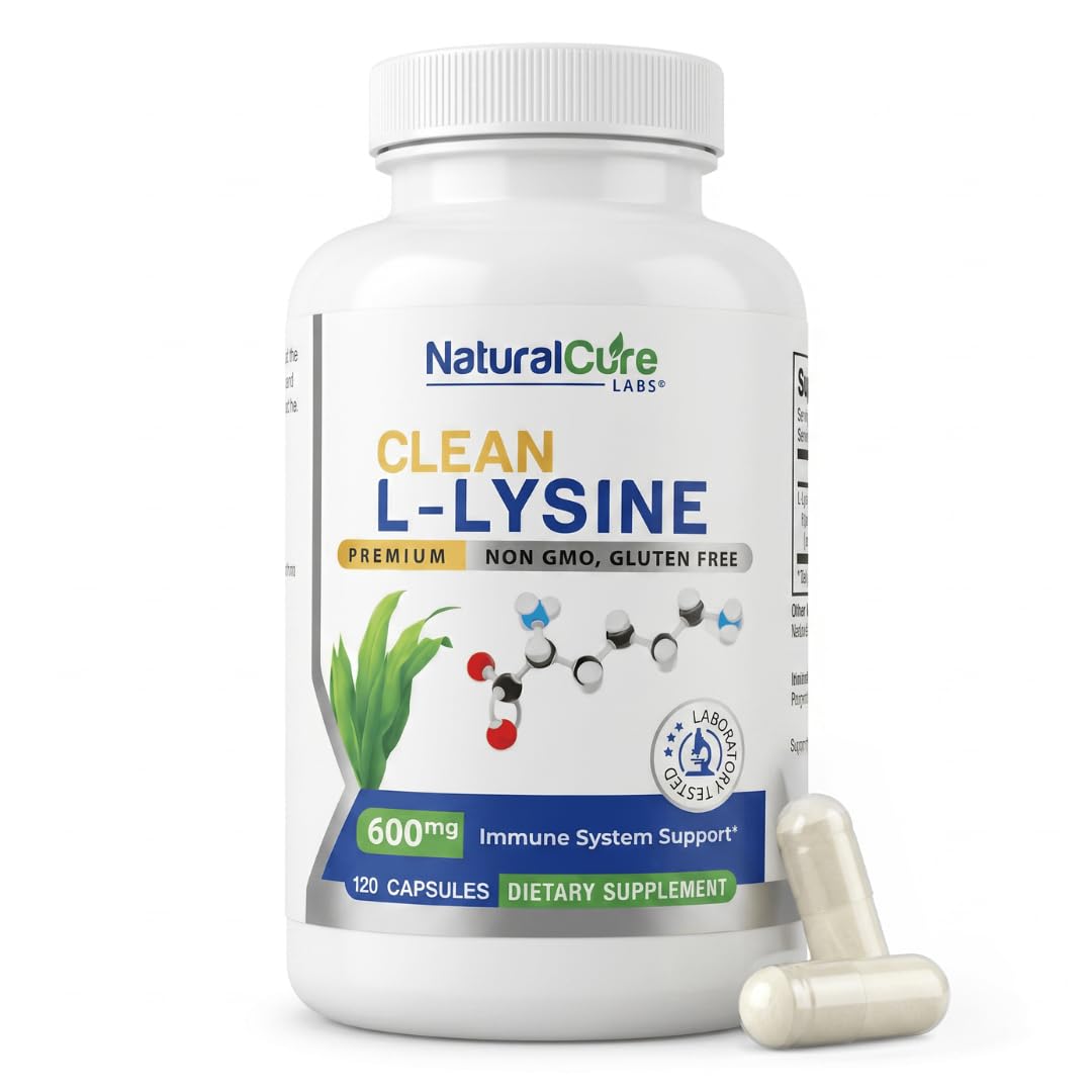 Natural Cure Labs vista frontal del envase que muestra dosis y marca