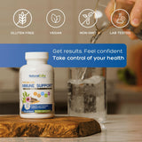 Natural Cure Labs etiqueta con lista de ingredientes y transparencia