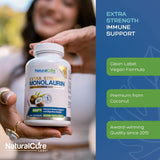 Natural Cure Labs comparación de tamaño del frasco para visualizar cantidad