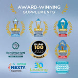 Natural Cure Labs producto en rutina matutina con vasos y suplementos