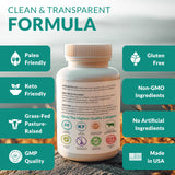 natural elements cápsulas junto a un vaso de agua para uso diario conveniente