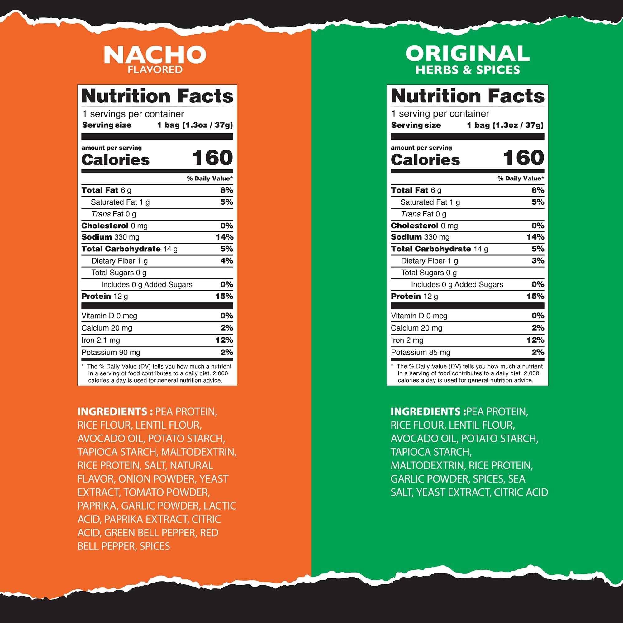 Natural Endurance bolsa abierta con chips listas para consumo portátil