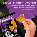 natural ENDURANCE bolsa abierta con chips listos para comer