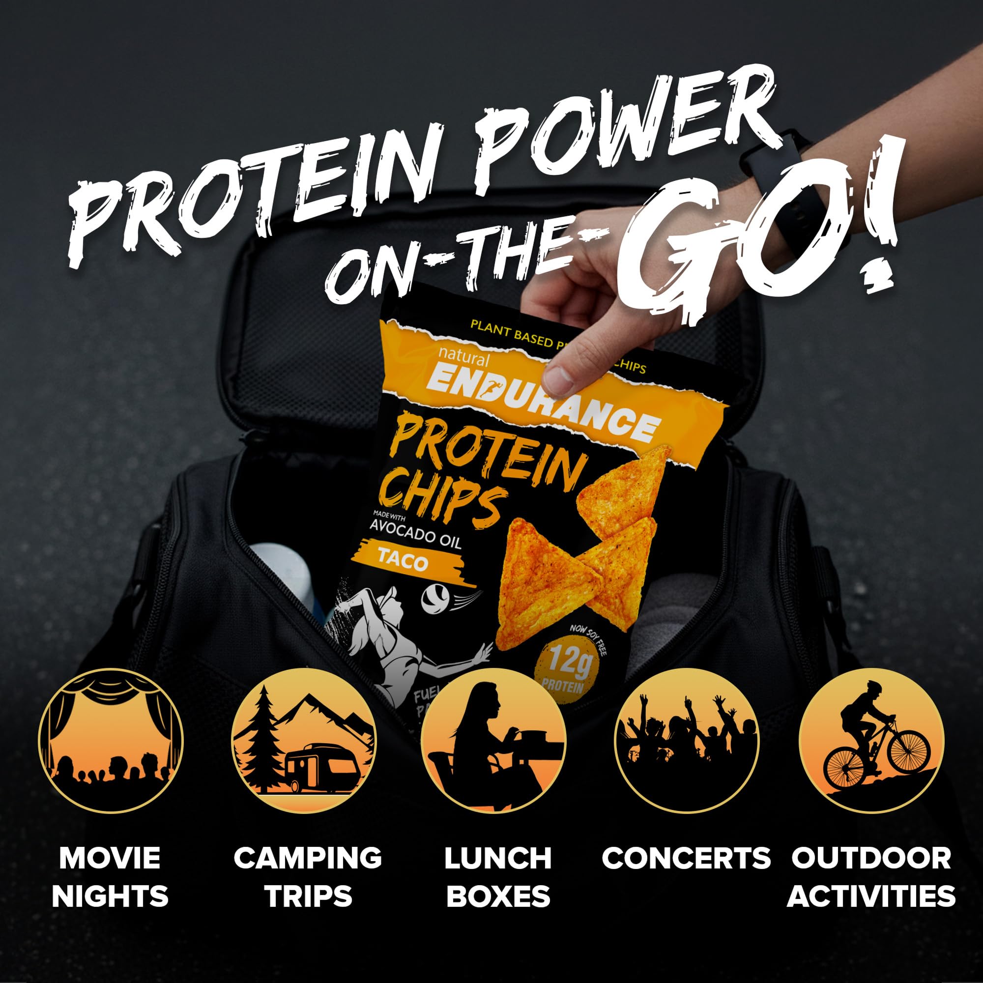 Natural Endurance snack junto a equipo de gym para energía antes del entrenamiento