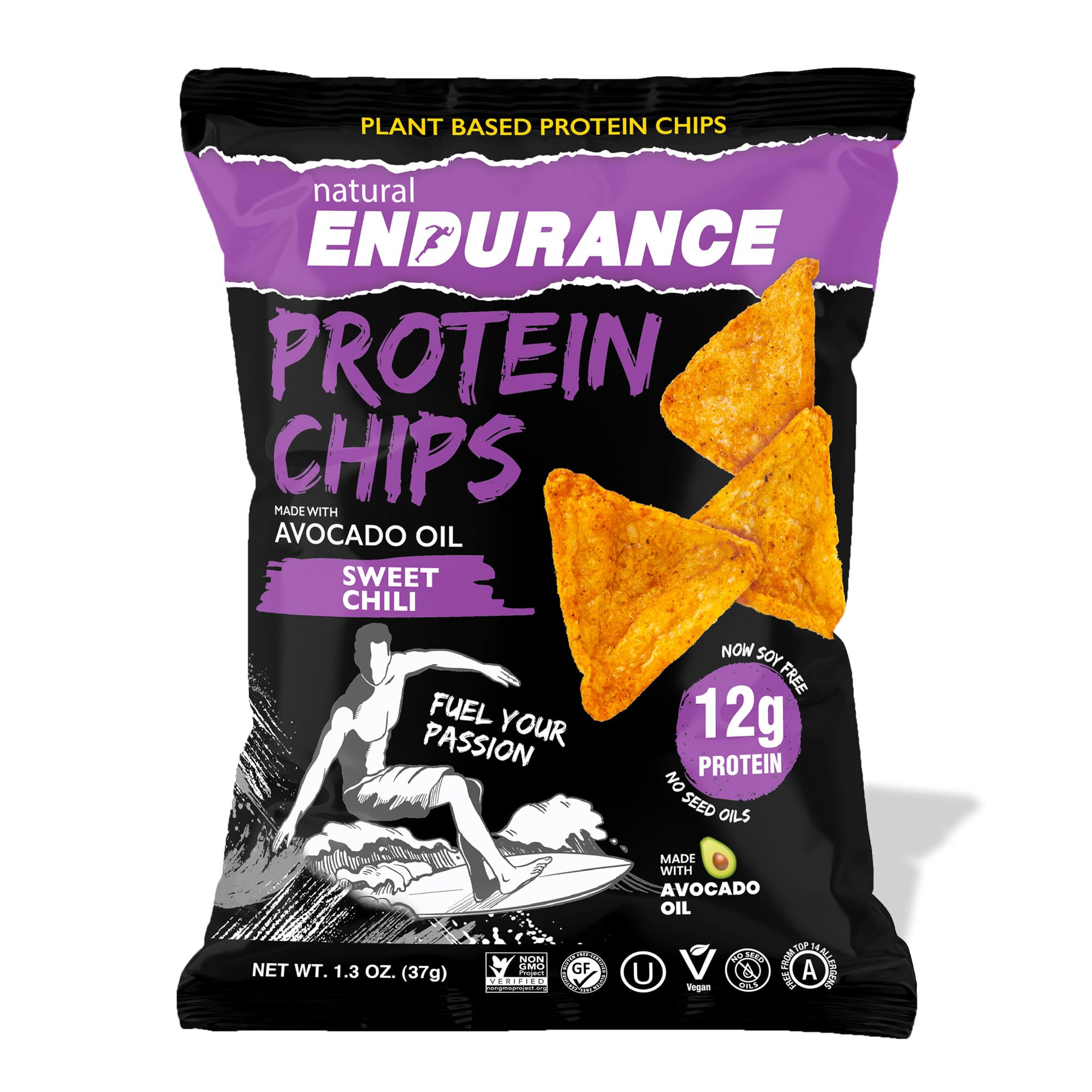 natural ENDURANCE frente del empaque mostrando sabor y beneficios