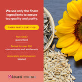 Natural Factors bote abierto con softgels visibles para visualización del contenido