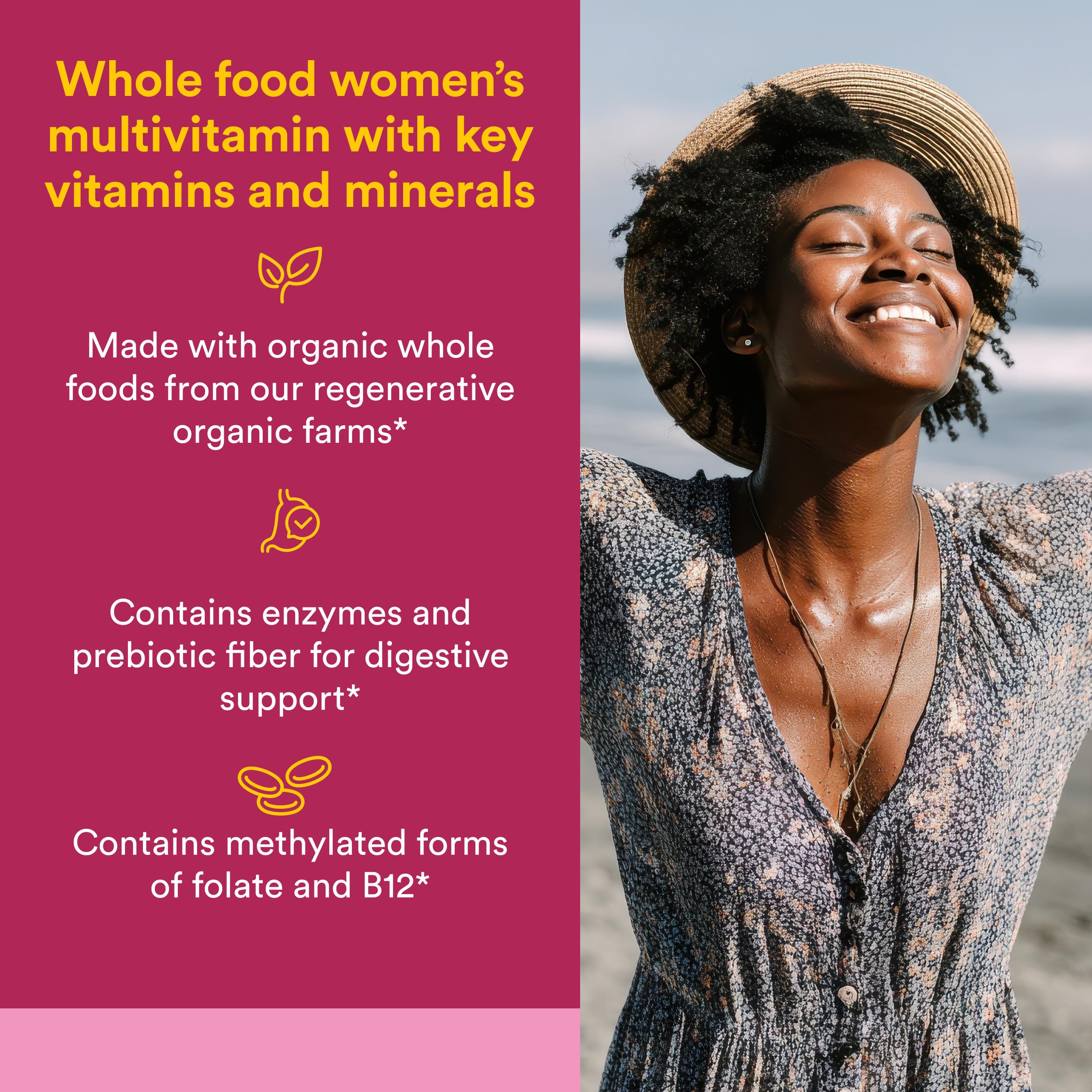 Natural Factors cápsula vegetal en primer plano para fácil ingestión