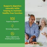 Natural Factors cápsula en mano para dosificación cómoda