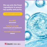 Natural Factors etiqueta con ingredientes y certificaciones para transparencia y confianza