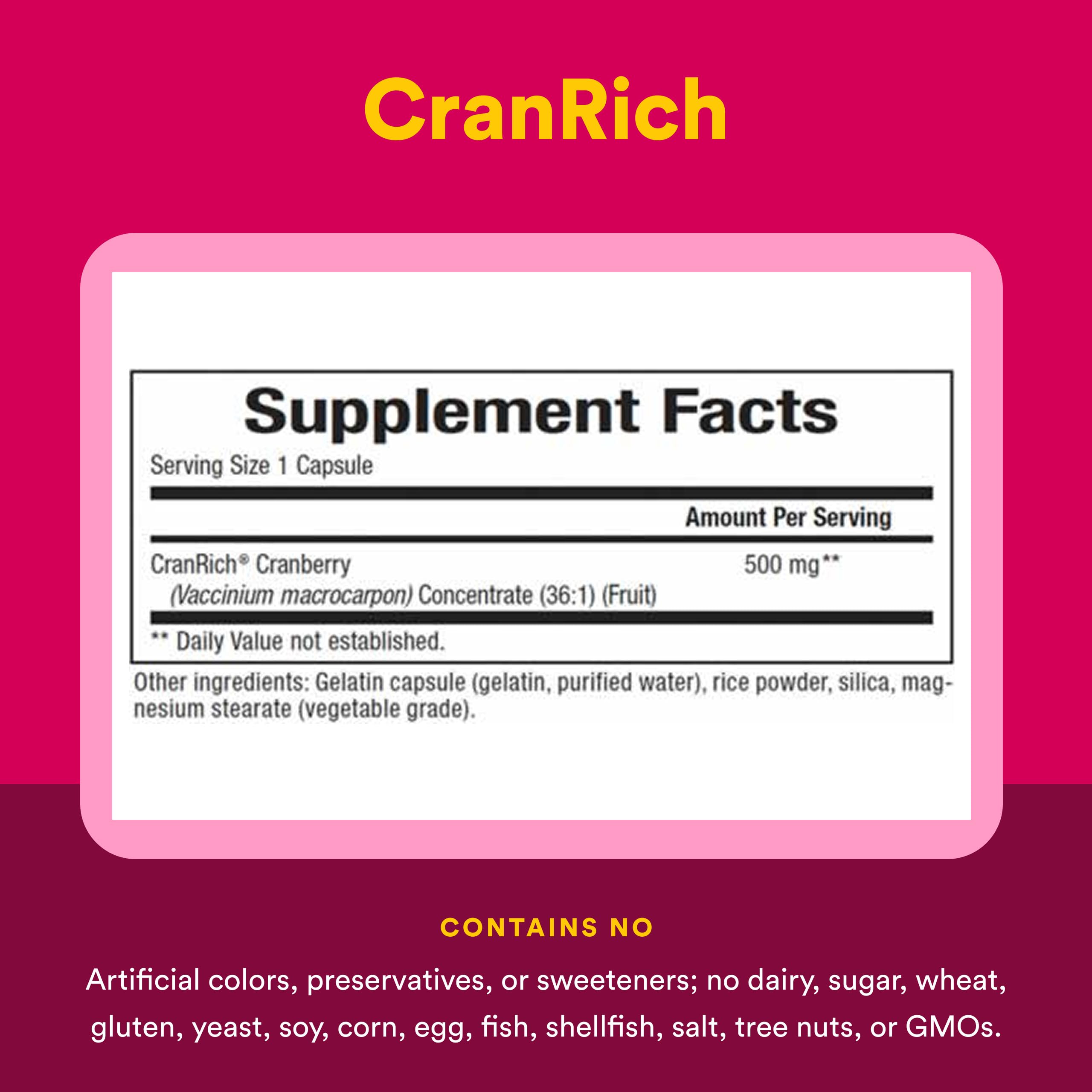 Natural Factors etiqueta con lista de ingredientes y certificaciones, claridad informativa