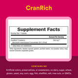 Natural Factors etiqueta con lista de ingredientes y certificaciones, claridad informativa