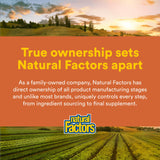 Natural Factors campo de cultivo regenerativo propio destacando sostenibilidad