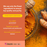 Natural Factors cápsula abierta detalle que muestra formulación Theracurmin absorbible