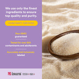 Natural Factors detalle de etiqueta con ingredientes y certificaciones, transparencia