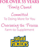 Natural Factors certificado ISURA impreso, garantía de pureza