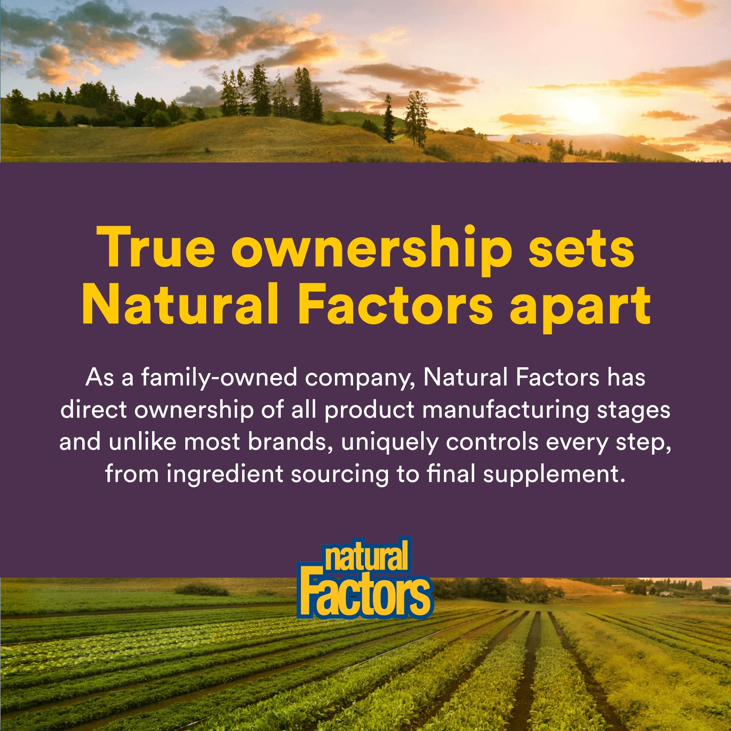 Natural Factors en contexto de cocina sugiriendo integración en estilo de vida