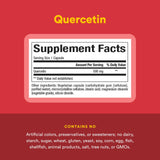 Natural Factors etiqueta con información de 500 mg y pruebas ISURA