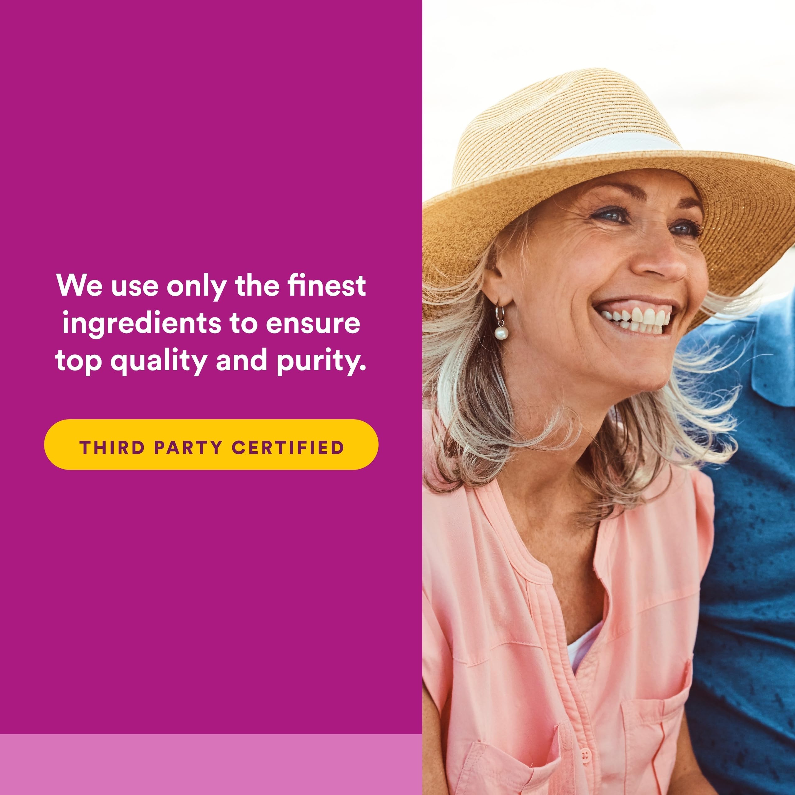 Natural Factors etiqueta con ingredientes y certificaciones para confianza del consumidor
