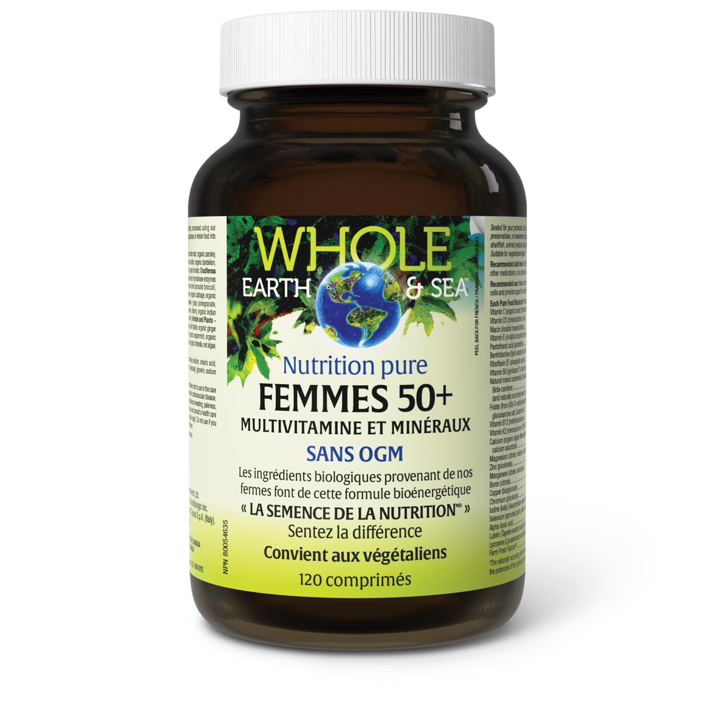 Natural Factors etiqueta con ingredientes y certificaciones claras