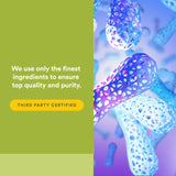 Natural Factors etiqueta con lista de ingredientes y certificaciones visibles