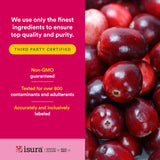 Natural Factors etiqueta nutricional en primer plano para transparencia