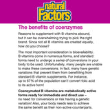 Natural Factors etiqueta nutricional y lista de ingredientes clara