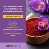 Natural Factors etiqueta con información nutricional y potencia por cápsula